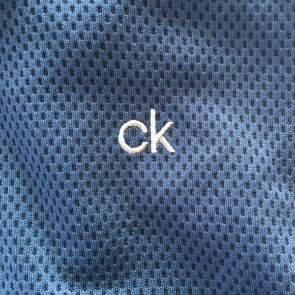 Calvin Klein Men’s Golf/Polo Shirt – Size: L/G – Two-tone Blue - Picture 4 of 6